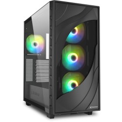 Buy Sharkoon Rebel C80G RGB ATX PC Case - C80G - Black Glass Panel in Cyprus, Nicosia, Limassol, Larnaka, Pafos