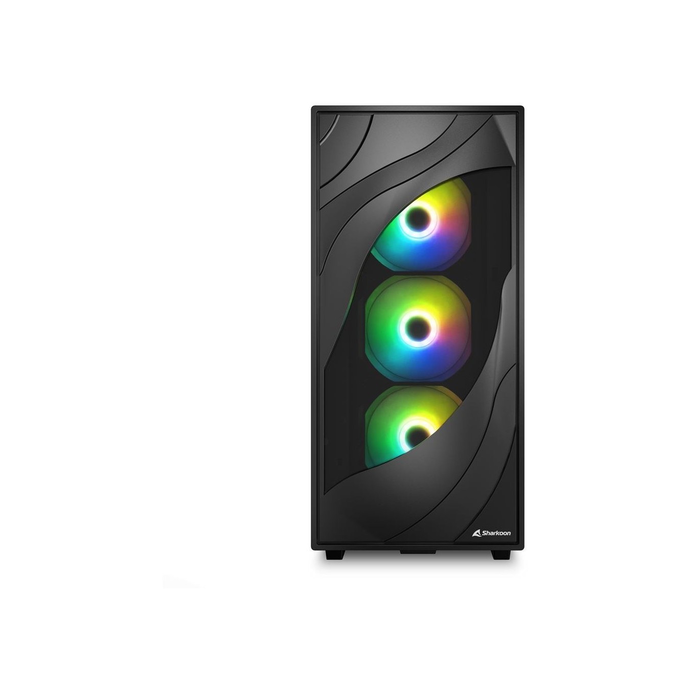 Sharkoon Rebel C80G RGB ATX PC Case - C80G - Black Glass Panel — Buy in Cyprus with Fast Delivery
