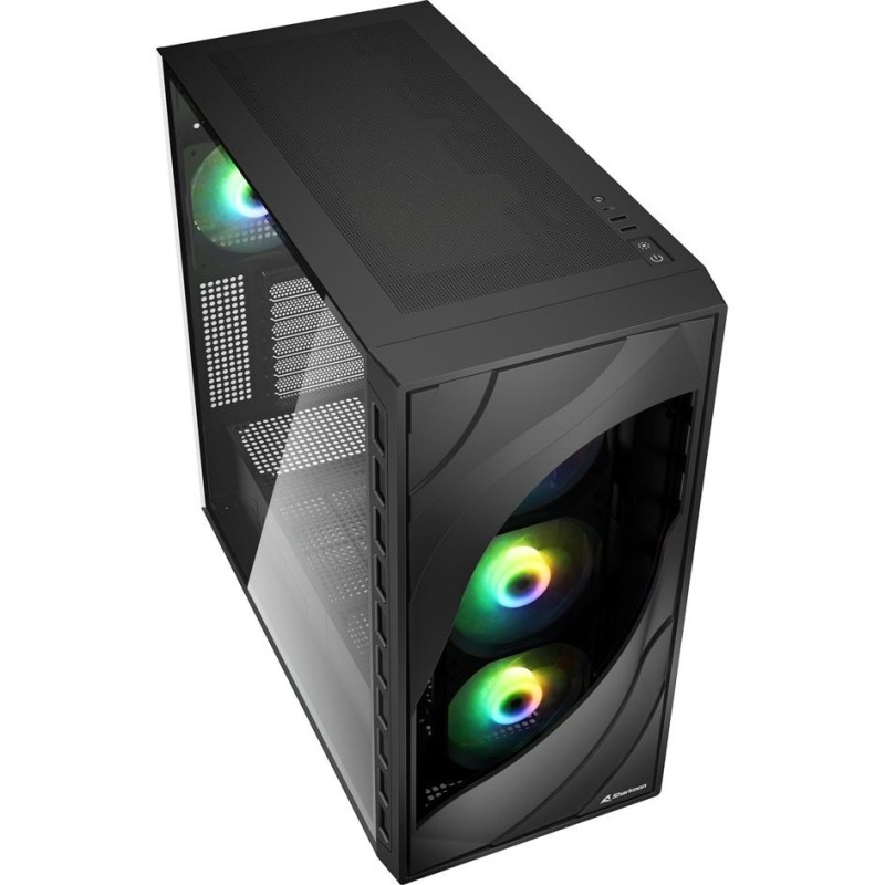 Buy Sharkoon Rebel C80G RGB ATX PC Case - C80G - Black Glass Panel in Cyprus, Nicosia, Limassol, Larnaka, Pafos