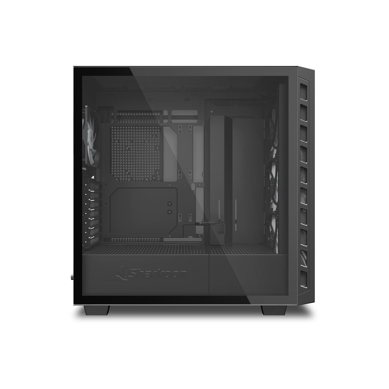 Sharkoon Rebel C80G RGB ATX PC Case - C80G - Black Glass Panel — Buy in Cyprus with Fast Delivery