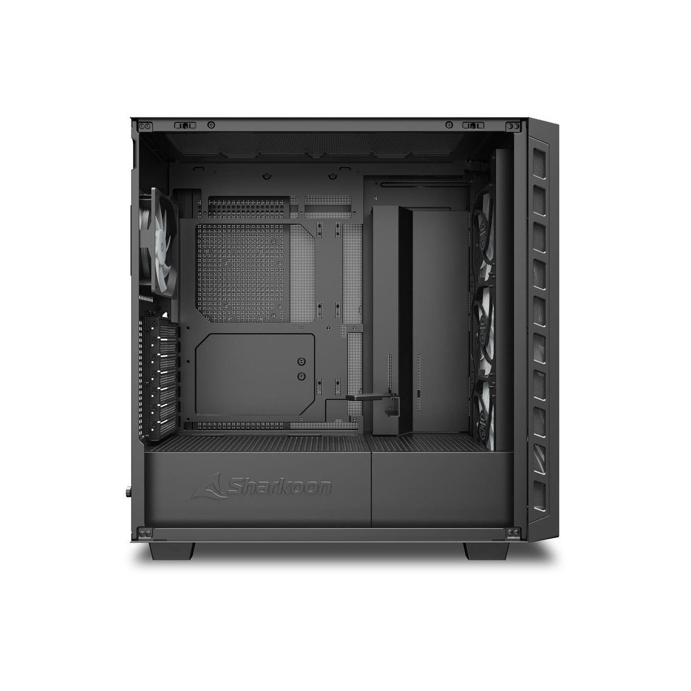 Sharkoon Rebel C80G RGB ATX PC Case - C80G - Black Glass Panel — Buy in Cyprus with Fast Delivery