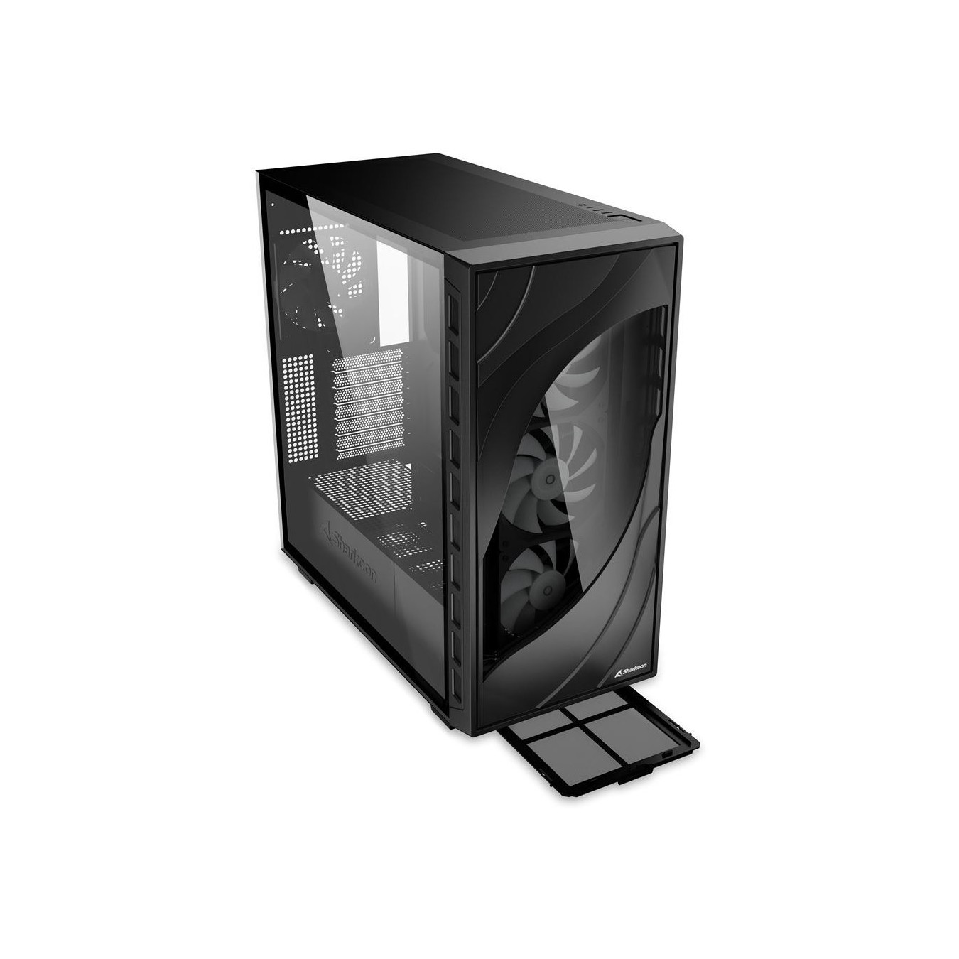 Sharkoon Rebel C80G RGB ATX PC Case - C80G - Black Glass Panel — Buy in Cyprus with Fast Delivery
