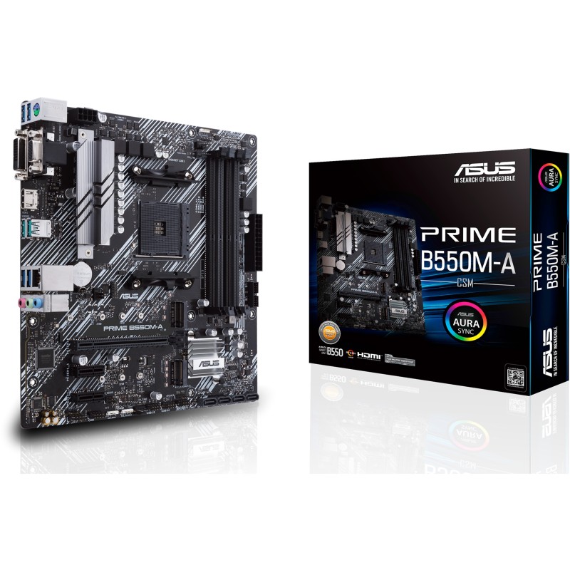 Buy AM4 ASUS PRIME B550M-A CSM - B550M-A - Micro-ATX DDR4 PCIe 4.0, 2x M.2, 6 SATA in Cyprus, Nicosia, Limassol, Larnaka, Pafos