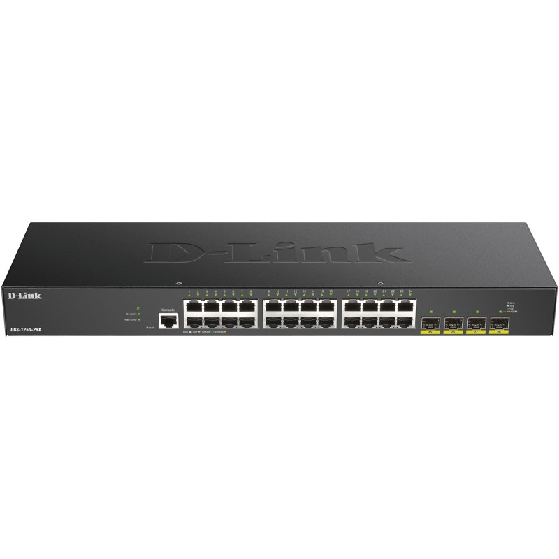 Buy 24+4P D-Link DGS-1250-28X 4x SFP+ M RM - Smart Web-Managed, 28-Port Rackmoun... in Cyprus, Nicosia, Limassol, Larnaka, Pafos