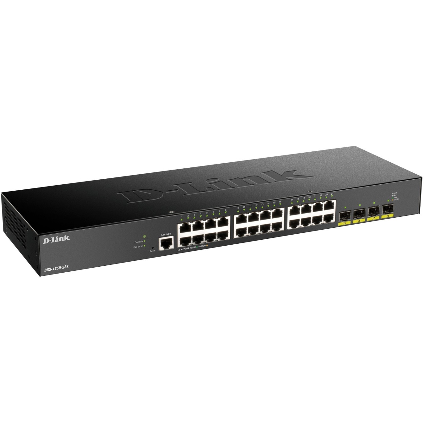 24+4P D-Link DGS-1250-28X 4x SFP+ M RM - Smart Web-Managed, 28-Port Rackmount Switch — Buy in Cyprus with Fast Delivery