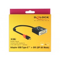 DELOCK USB-C to DVI Adapter - DP Alt Mode, 4K 30 Hz — Buy in Cyprus with Fast Delivery