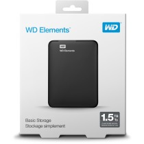 WD Elements Portable HDD - Black - 1.5TB USB 3.0 2.5-Inch External Drive — Buy in Cyprus with Fast Delivery