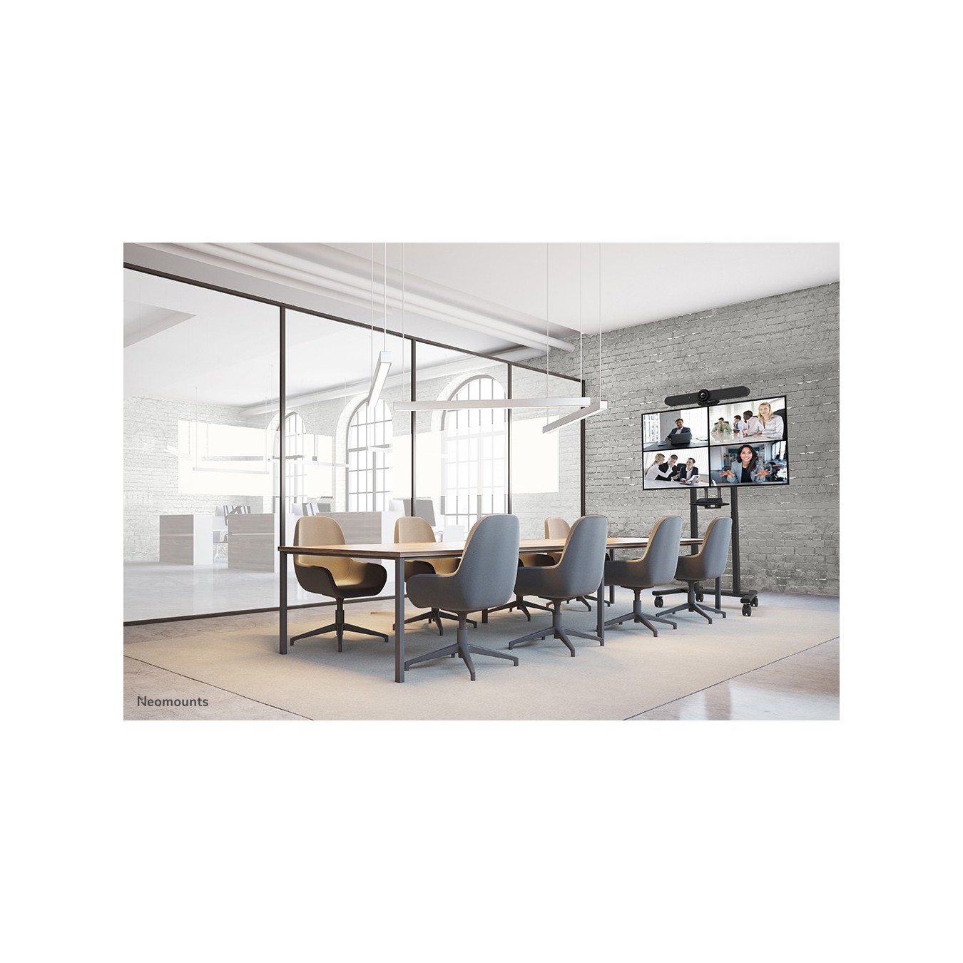 Logitech Halter AFL-875BL1 Black Neomounts - AFL-875BL1 - Black, Dual-Arm Desk Clamp — Buy in Cyprus with Fast Delivery