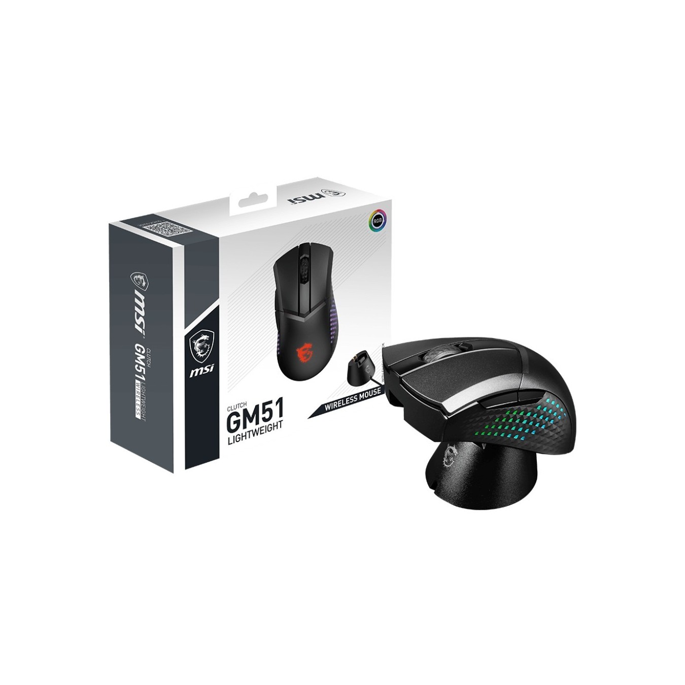 MSI Clutch GM51 Lightweight Wireless Gaming Mouse - GM51 - Black — Buy in Cyprus with Fast Delivery