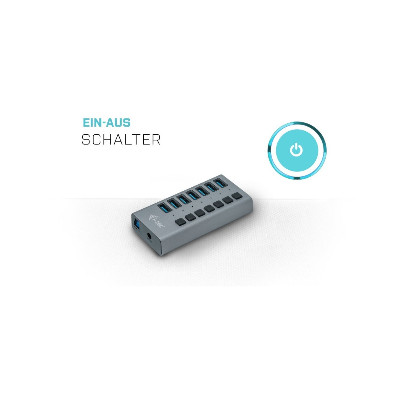 D I-TEC USB 3.0 HUB 7 PORT 36 W - 7-Port USB Hub (36 W Total) — Buy in Cyprus with Fast Delivery