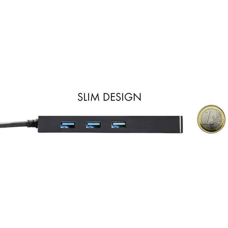 Buy D I-TEC USB-C SLIM HUB + GLAN - Slim USB-C hub with Gigabit LAN in Cyprus, Nicosia, Limassol, Larnaka, Pafos