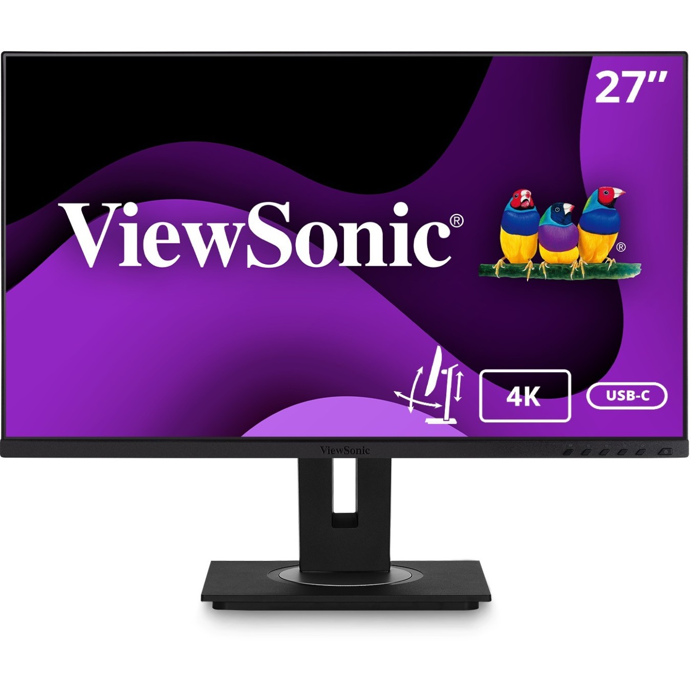 ViewSonic 27-inch 4K IPS Monitor - VG2756-4K - 16:9, HDMI, DP, USB-C — Buy in Cyprus with Fast Delivery