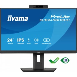 Buy IIYAMA 60.5cm (23.8') XUB2490HSUH-B2 - 16:9 IPS Monitor with HDMI + DP WebCam in Cyprus, Nicosia, Limassol, Larnaka, Pafos