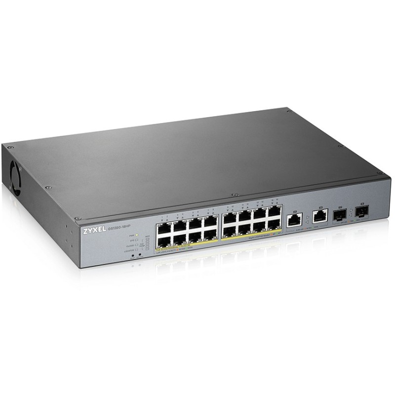 Buy ZyXEL GS1350-M PoE+ Switch - GS1350-M - 16x Gigabit Ports, 131-250 W PoE Budget in Cyprus, Nicosia, Limassol, Larnaka, Pafos