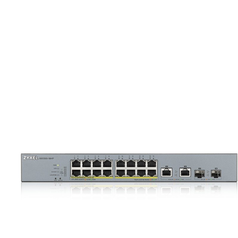 Buy ZyXEL GS1350-M PoE+ Switch - GS1350-M - 16x Gigabit Ports, 131-250 W PoE Budget in Cyprus, Nicosia, Limassol, Larnaka, Pafos