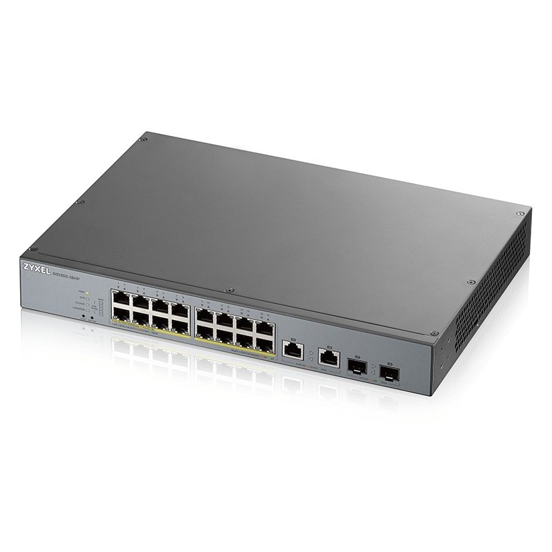 Buy ZyXEL GS1350-M PoE+ Switch - GS1350-M - 16x Gigabit Ports, 131-250 W PoE Budget in Cyprus, Nicosia, Limassol, Larnaka, Pafos