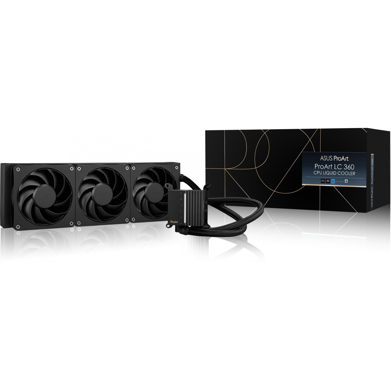 K Asus WAK ProArt LC 360 - LC 360 - AIO Liquid CPU Cooler, 360mm Radiator, 3x120mm Fans — Buy in Cyprus with Fast Delivery