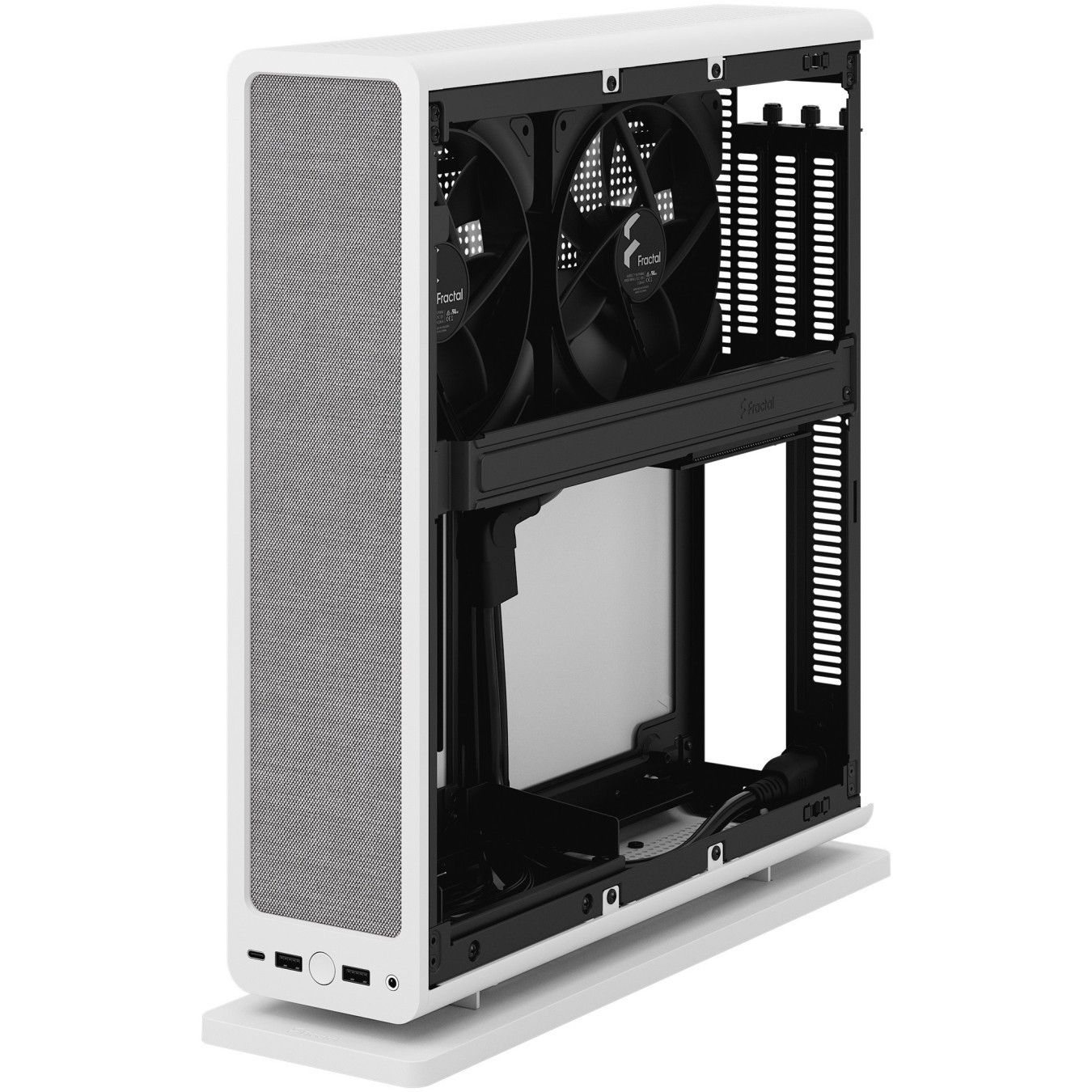 Fractal Design Ridge Mini-ITX PC Case - White — Buy in Cyprus with Fast Delivery