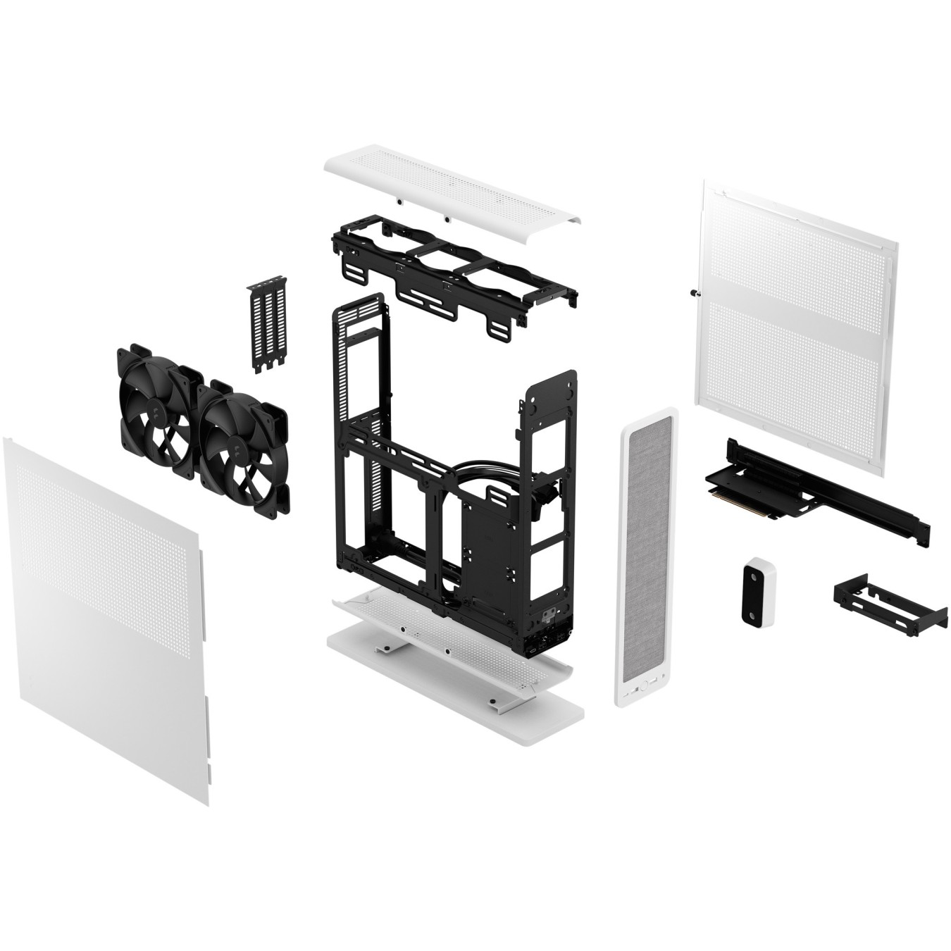 Fractal Design Ridge Mini-ITX PC Case - White — Buy in Cyprus with Fast Delivery