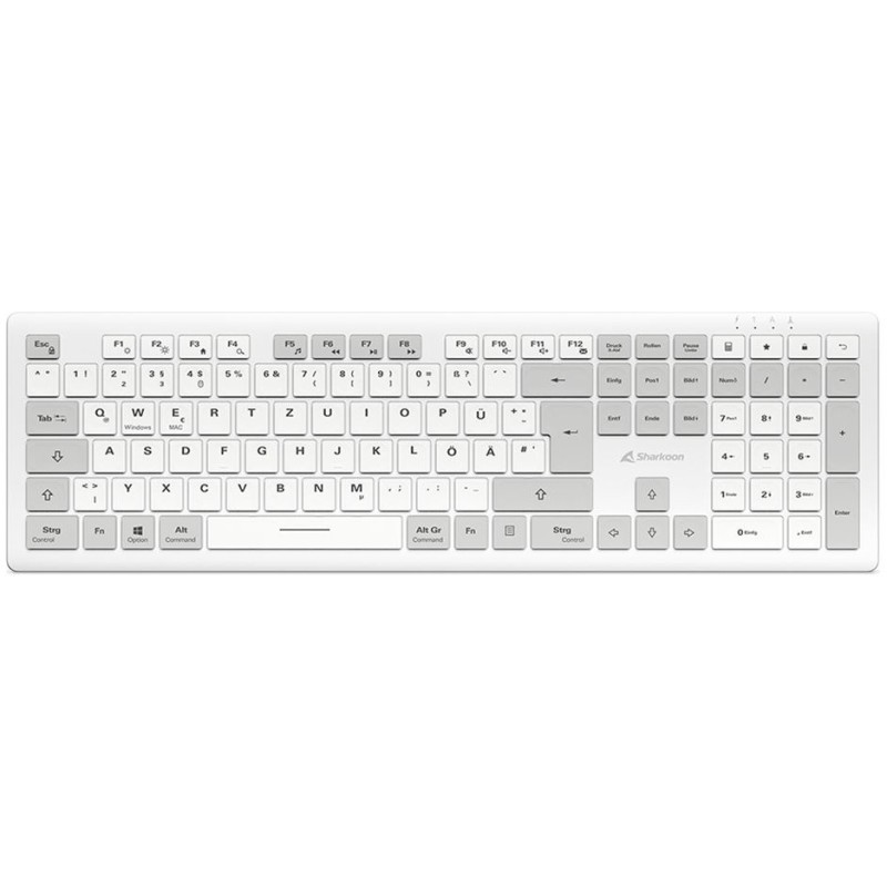 Buy Sharkoon OfficePal - K30W - DE Layout White Rubberdome Keyboard in Cyprus, Nicosia, Limassol, Larnaka, Pafos