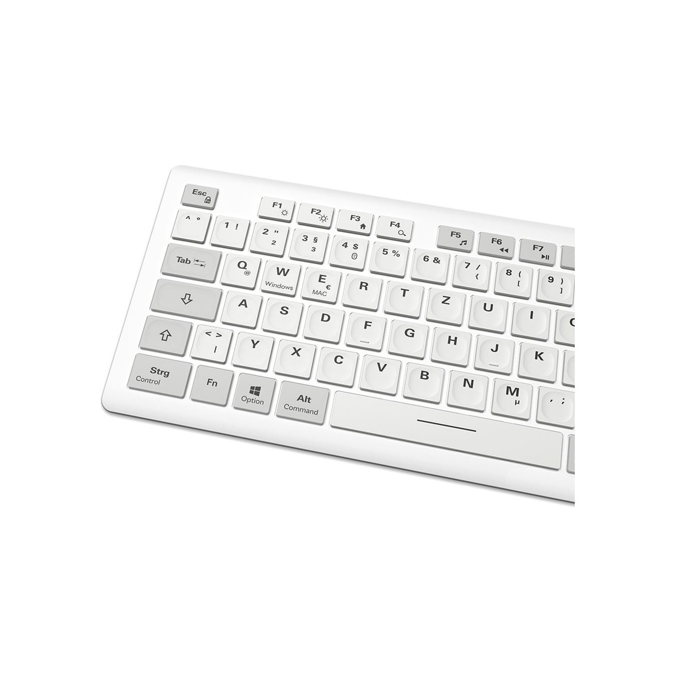 Sharkoon OfficePal - K30W - DE Layout White Rubberdome Keyboard — Buy in Cyprus with Fast Delivery