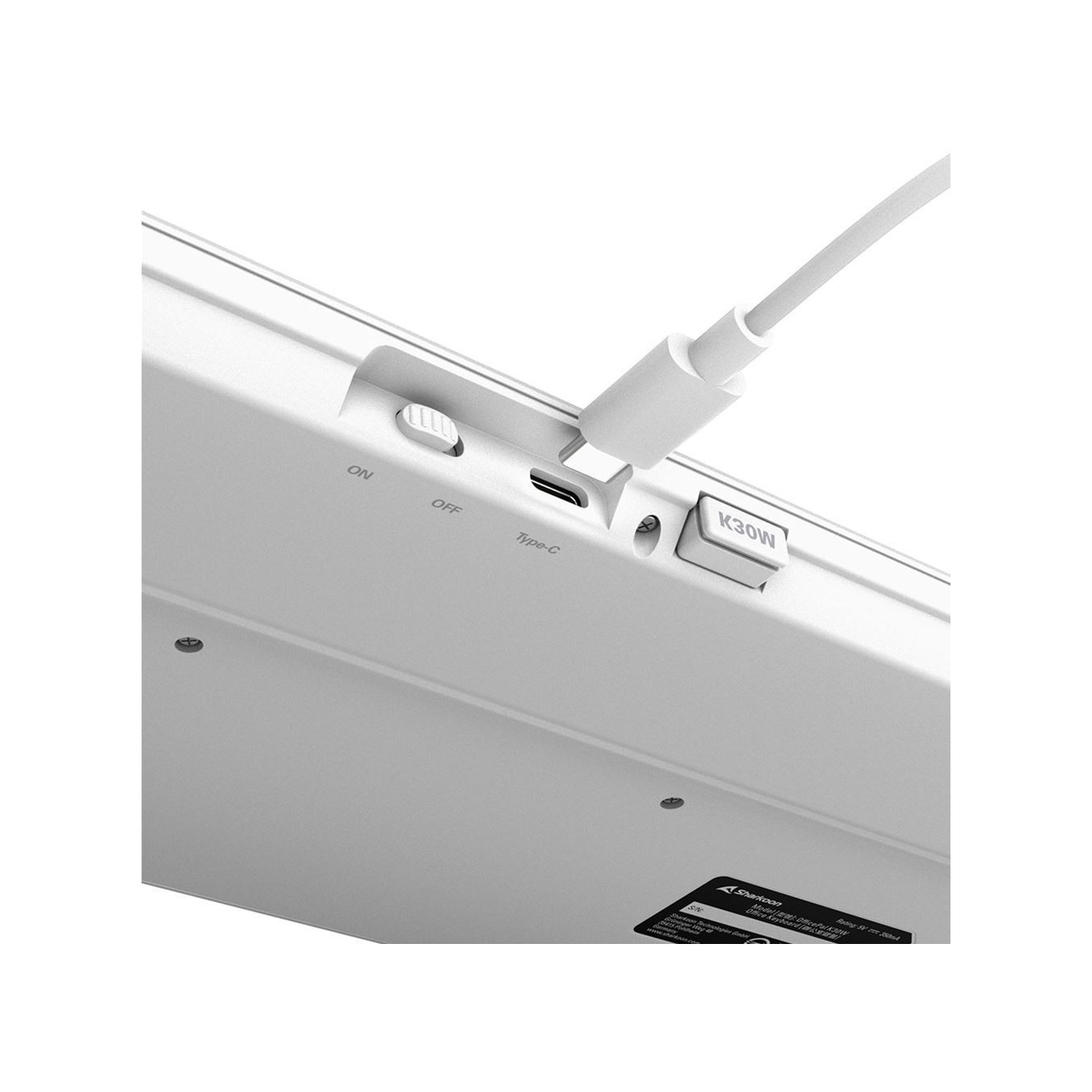 Sharkoon OfficePal - K30W - DE Layout White Rubberdome Keyboard — Buy in Cyprus with Fast Delivery