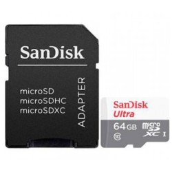 Buy SanDisk Ultra microSD Card - 64GB - U1 Speed Class (Adapter Included) in Cyprus, Nicosia, Limassol, Larnaka, Pafos