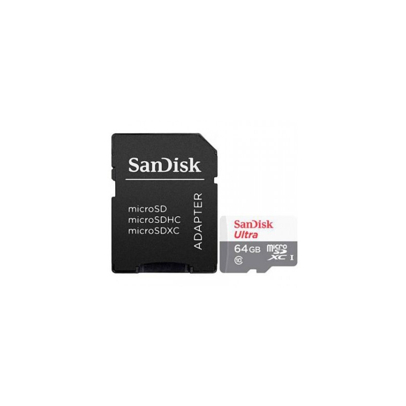 Buy SanDisk Ultra microSD Card - 64GB - U1 Speed Class (Adapter Included) in Cyprus, Nicosia, Limassol, Larnaka, Pafos