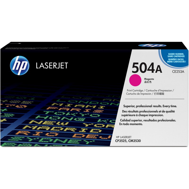 Buy HP 504A Original Colour LaserJet Toner Cartridge - CE253A - Magenta, Origina... in Cyprus, Nicosia, Limassol, Larnaka, Pafos