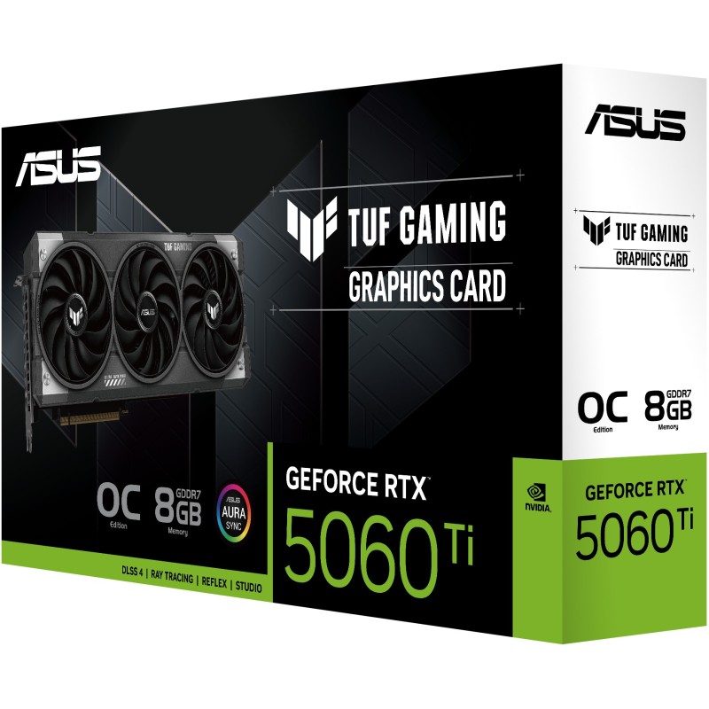 Buy RTX 5060 Ti 8GB ASUS TUF Gaming OC - RTX 5060 Ti - Triple-fan open-air GPU in Cyprus, Nicosia, Limassol, Larnaka, Pafos