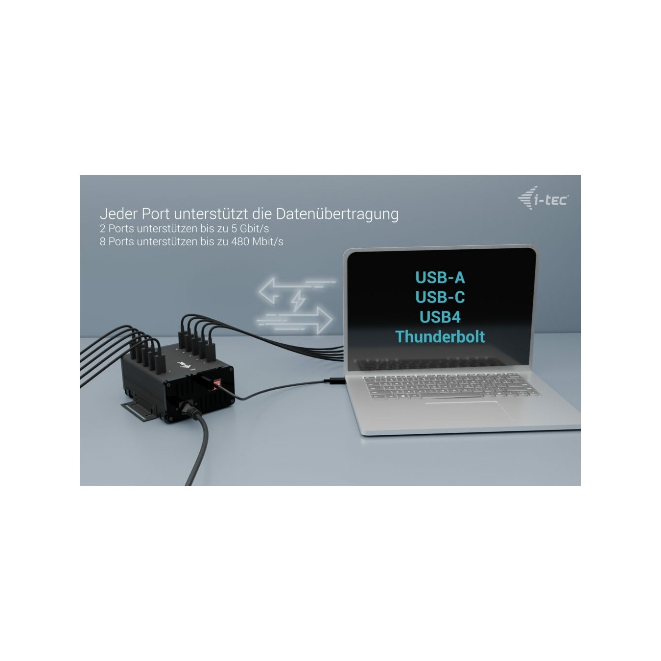 D I-TEC CHARGING HUB 10X USB-C - Multi-Port Desktop (10 USB-C ports) — Buy in Cyprus with Fast Delivery