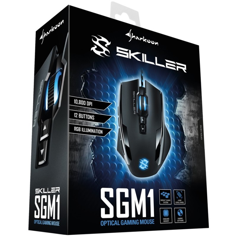 Buy Sharkoon Skiller SGM1 Gaming Mouse - SGM1 - Wired, Ergonomic Right-Hand, 12 ... in Cyprus, Nicosia, Limassol, Larnaka, Pafos