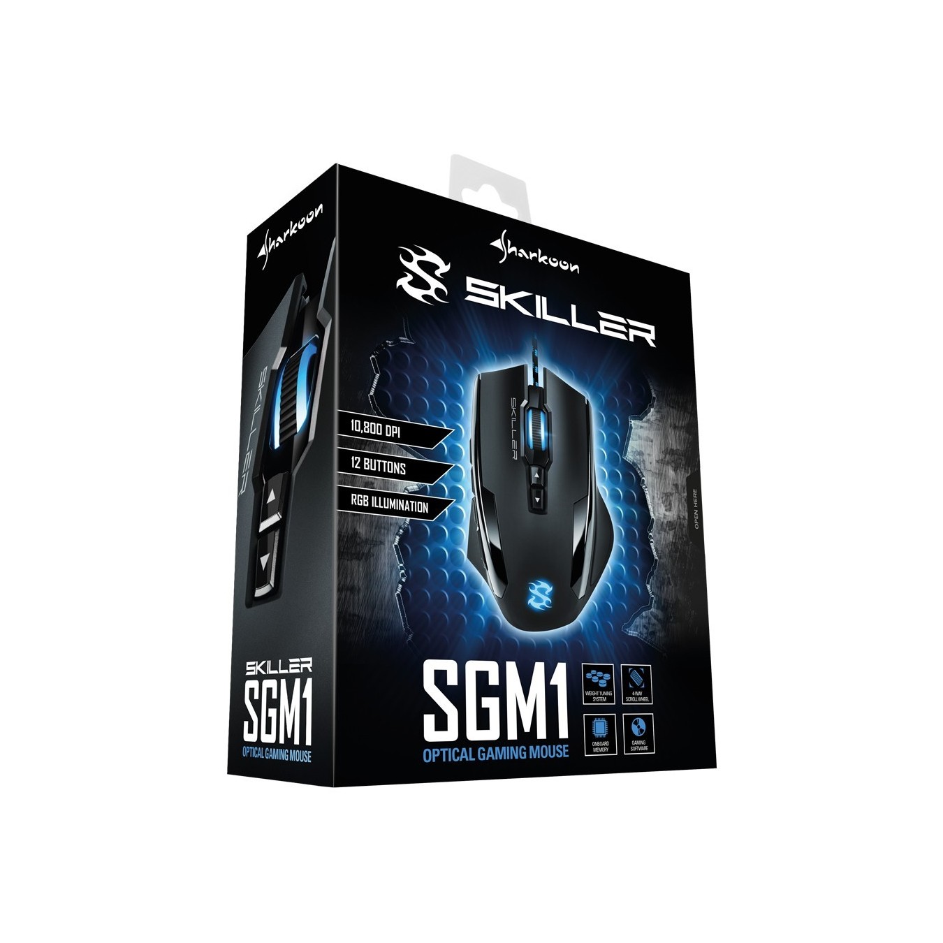 Sharkoon Skiller SGM1 Gaming Mouse – 10800 DPI 12 Buttons | Armenius Store