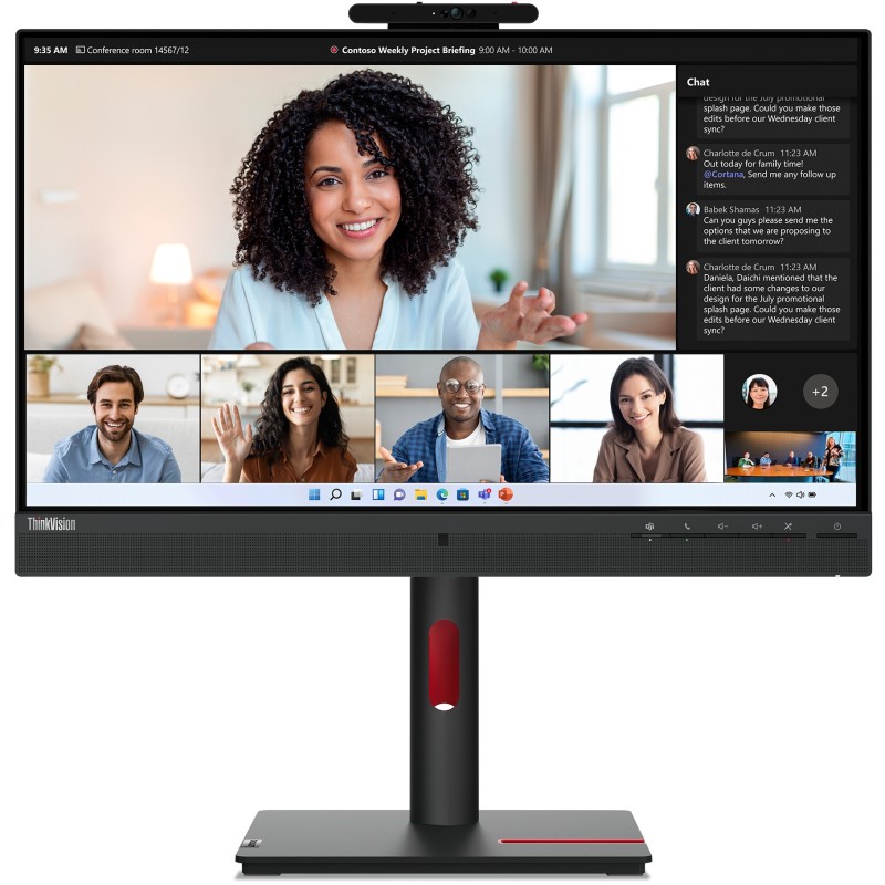 Lenovo ThinkVision T24mv-30 23.8" IPS FHD 75Hz 4ms Webcam Monitor - 63D7UAT3UK (Boxed) — Buy in Cyprus with Fast Delivery
