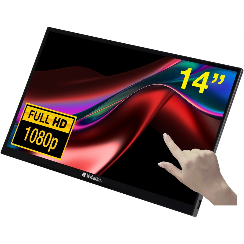 Buy Verbatim PMT-14 Portable Touchscreen Monitor - PMT-14 - 14-inch Full HD Touc... in Cyprus, Nicosia, Limassol, Larnaka, Pafos