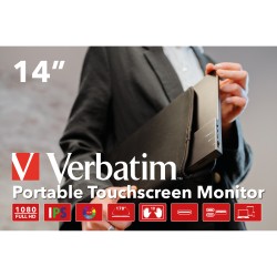 Buy Verbatim PMT-14 Portable Touchscreen Monitor - PMT-14 - 14-inch Full HD Touc... in Cyprus, Nicosia, Limassol, Larnaka, Pafos