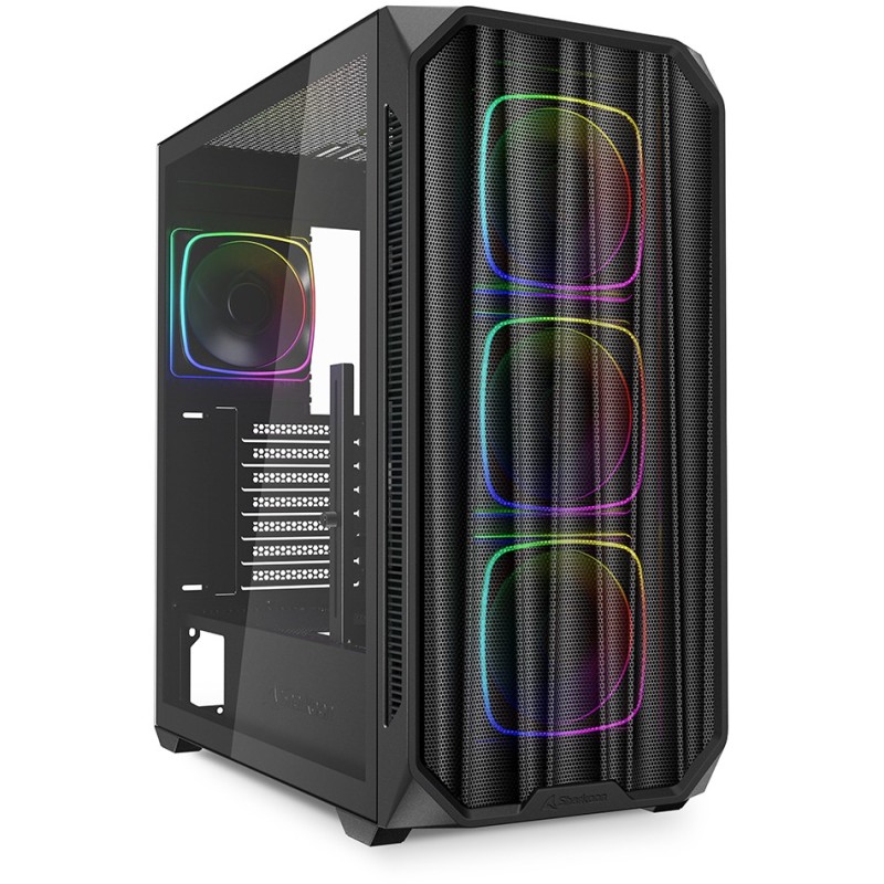 Buy Sharkoon AK5M RGB ATX - AK5M - Black RGB PC Case in Cyprus, Nicosia, Limassol, Larnaka, Pafos