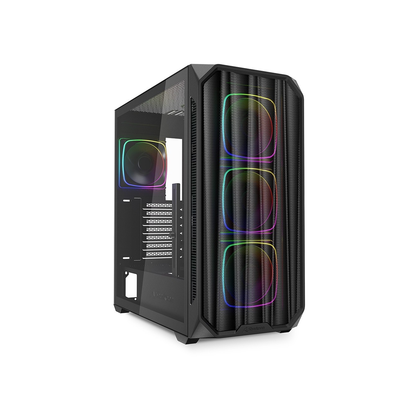 Sharkoon AK5M RGB ATX - AK5M - Black RGB PC Case — Buy in Cyprus with Fast Delivery