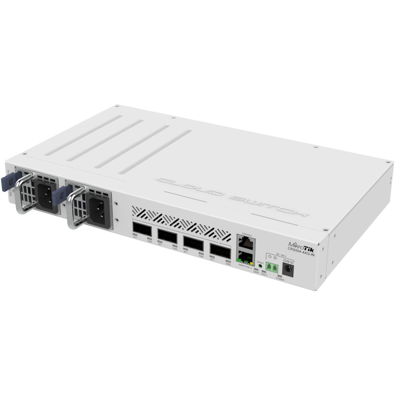 Buy MikroTik Router Switch - CRS504-4XQ-IN - 16P+4, QSFP28, Rackmount in Cyprus, Nicosia, Limassol, Larnaka, Pafos