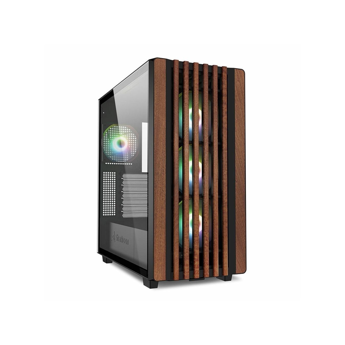 Midi Sharkoon Rebel - C70G - RGB Black — Buy in Cyprus with Fast Delivery