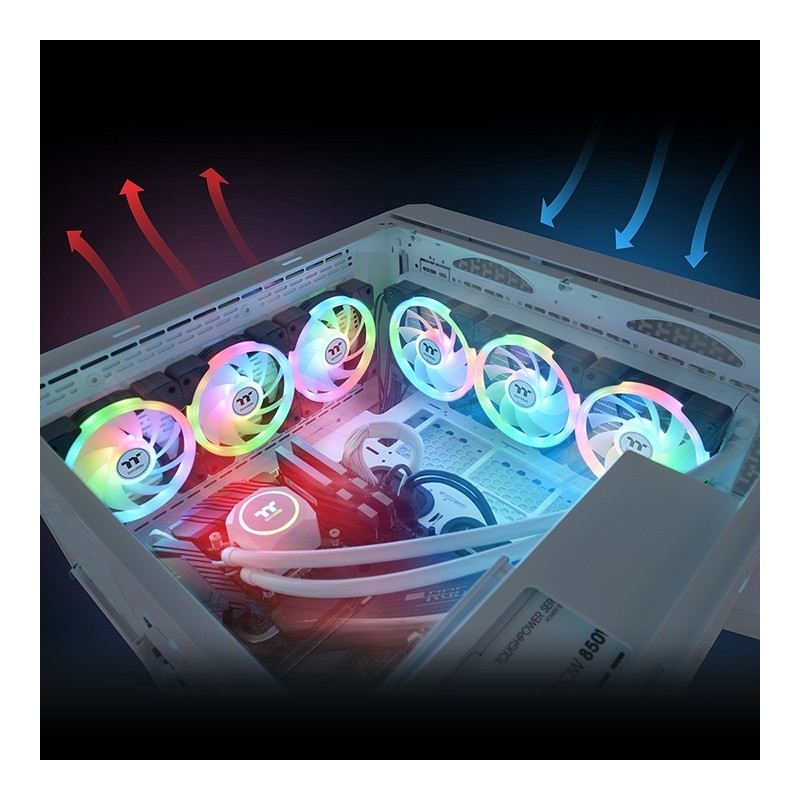 Buy Thermaltake SWAFAN EX14 ARGB 140mm PC Cooling Fan - EX14 - 3-Fan TT Premium ... in Cyprus, Nicosia, Limassol, Larnaka, Pafos