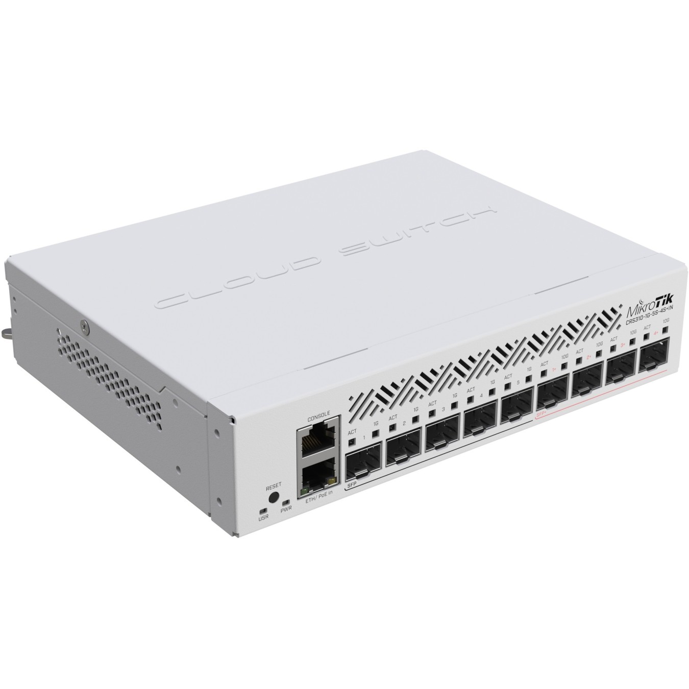 10P MikroTik CRS310-1G-5S-4S+IN - 1G RJ45 + 5x SFP + 4x SFP+, Rackmount, Web-managed — Buy in Cyprus with Fast Delivery