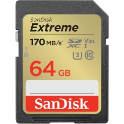 Buy SanDisk Extreme SDXC Card 64GB - 170 MB/s read in Cyprus, Nicosia, Limassol, Larnaka, Pafos