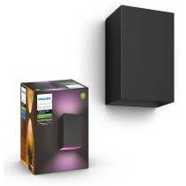 Philips Hue White & Color Ambiance Resonate Wall Light - Black - 1200 lm, White & Color Ambiance