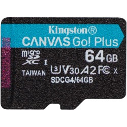 Buy Kingston Canvas Go Plus Gen4 64GB microSDXC - U3 V30 with Adapter in Cyprus, Nicosia, Limassol, Larnaka, Pafos
