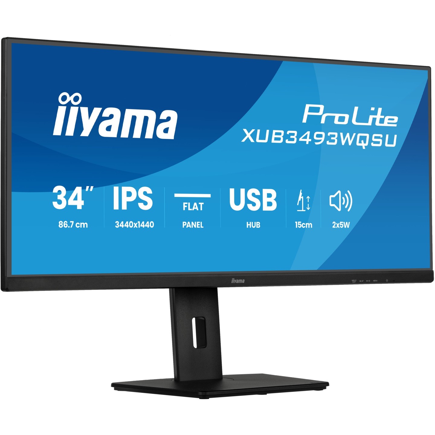 IIYAMA ProLite XUB3493WQSU-B6 34" Ultrawide IPS 3440x1440 120Hz (Boxed) — Buy in Cyprus with Fast Delivery