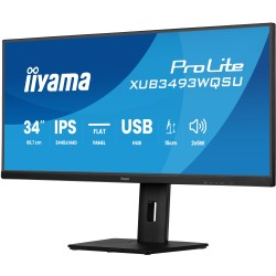 Buy IIYAMA 34-inch Ultrawide IPS Monitor - XUB3493WQSU-B6 - 3440x1440, 120Hz, 21:9 in Cyprus, Nicosia, Limassol, Larnaka, Pafos
