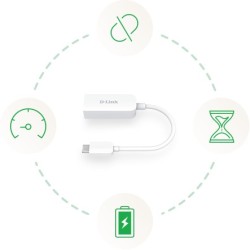 Buy USB D-Link DUB-E250 USB-C to 2.5GbE Ethernet Adapter - DUB-E250 - USB-C, 2.5GbE in Cyprus, Nicosia, Limassol, Larnaka, Pafos