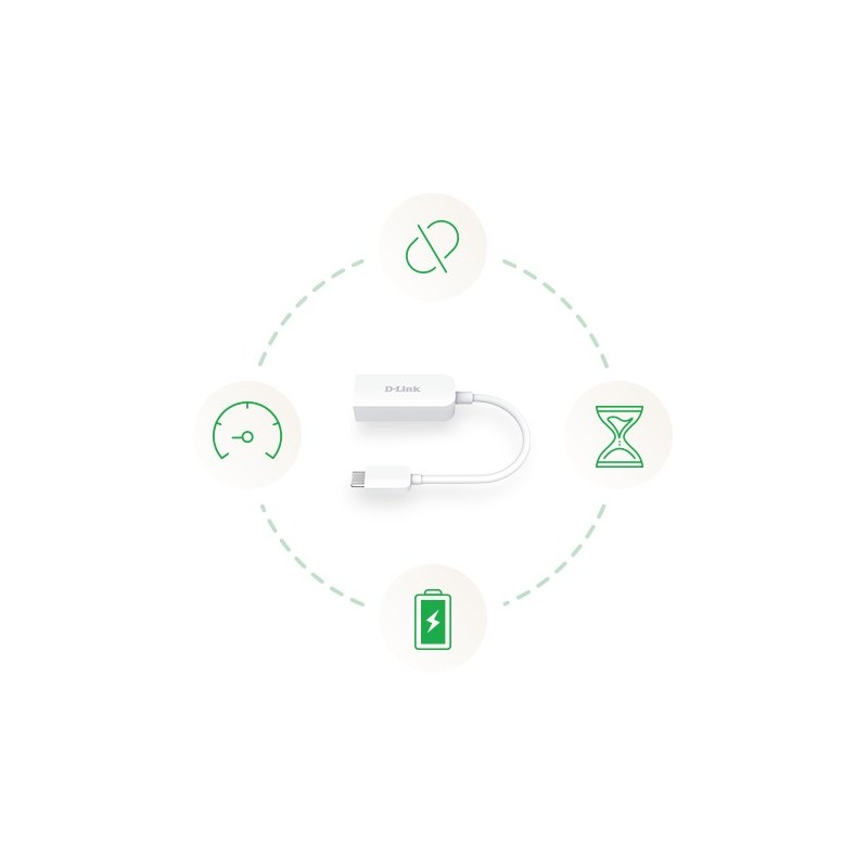 Buy USB D-Link DUB-E250 USB-C to 2.5GbE Ethernet Adapter - DUB-E250 - USB-C, 2.5GbE in Cyprus, Nicosia, Limassol, Larnaka, Pafos
