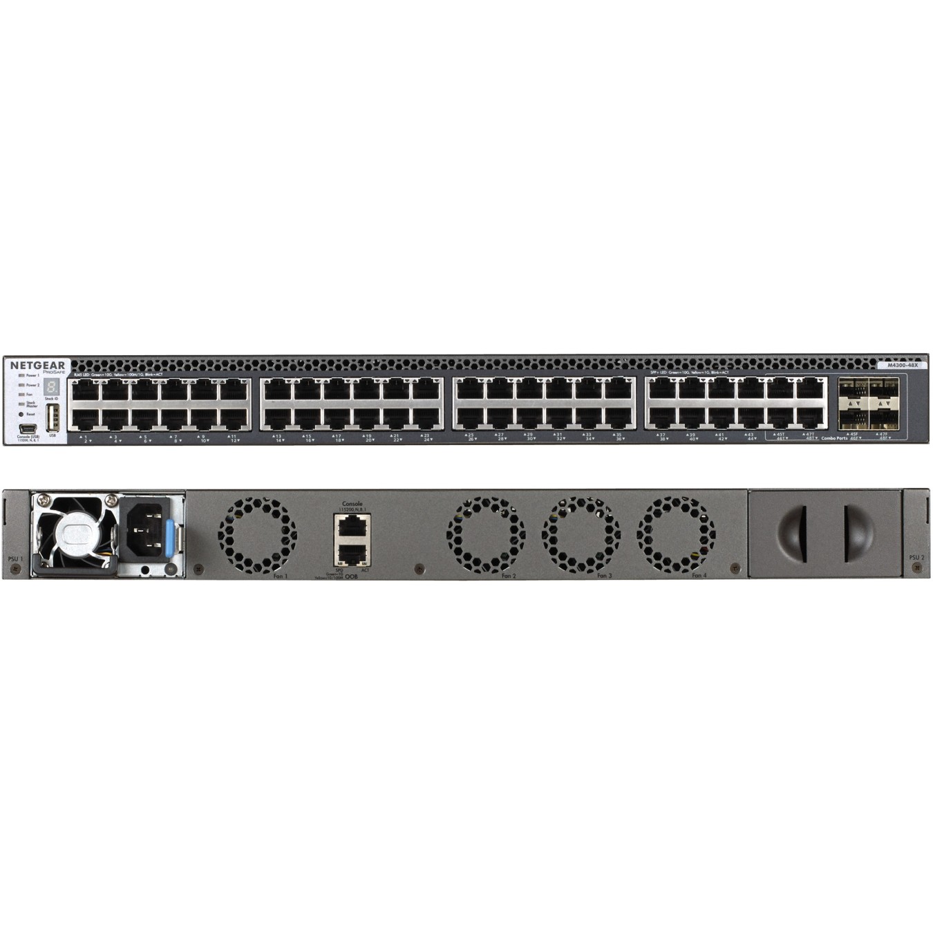 Netgear M4300-48X - M4300-48X - Rack-Mount, 48-Port, SFP+ Uplink, Managed Switch — Buy in Cyprus with Fast Delivery